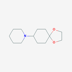 molecular formula C13H23NO2 B141099 1-(1,4-Dioxaspiro[4.5]decan-8-yl)piperidine CAS No. 125541-17-5