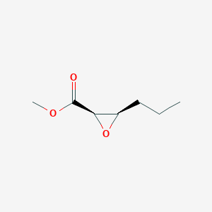 molecular formula C7H12O3 B141103 Methyl (2R,3R)-3-propyloxirane-2-carboxylate CAS No. 133269-38-2