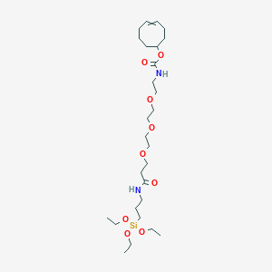 molecular formula C27H52N2O9Si B14110313 (4Z)-cyclooct-4-en-1-yl N-(2-{2-[2-(2-{[3-(triethoxysilyl)propyl]carbamoyl}ethoxy)ethoxy]ethoxy}ethyl)carbamate 
