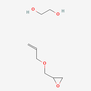 molecular formula C8H16O4 B14110391 Ethane-1,2-diol;2-(prop-2-enoxymethyl)oxirane CAS No. 41630-20-0