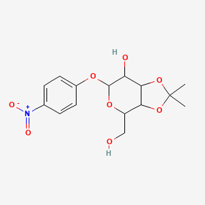 molecular formula C15H19NO8 B14110578 p-Nitrophenyl3,4-O-Isopropylidene-alpha-D-galactopyranoside 
