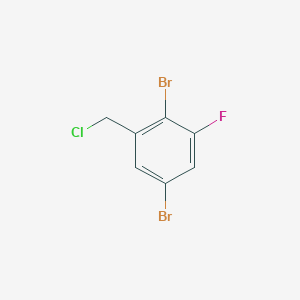molecular formula C7H4Br2ClF B1411089 2,5-Dibromo-3-fluorobenzyl chloride CAS No. 1806307-15-2