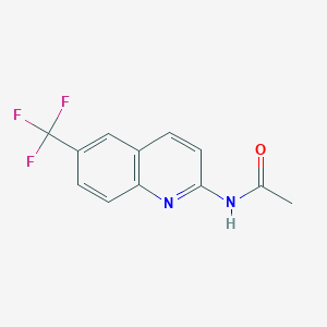 molecular formula C12H9F3N2O B14110905 N-[6-(trifluoromethyl)quinolin-2-yl]acetamide 