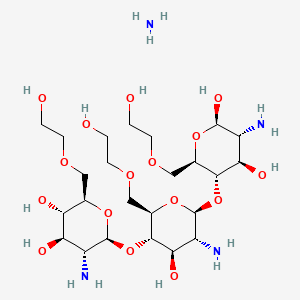 molecular formula C24H50N4O16 B14110943 Chitosan, 6-(2-hydroxyethyl) ether 