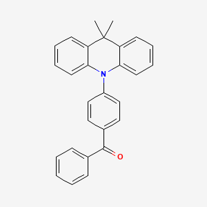 molecular formula C28H23NO B14110945 (4-(9,9-Dimethylacridin-10(9H)-yl)phenyl)(phenyl)methanone 