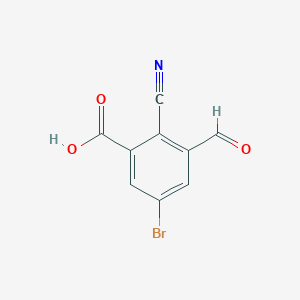 5-Bromo-2-cyano-3-formylbenzoic acid