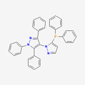 molecular formula C36H27N4P B14110974 5-(Diphenylphosphino)-1',3',5'-triphenyl 