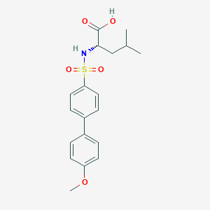 molecular formula C19H23NO5S B14110981 (2S)-2-[[4-(4-methoxyphenyl)phenyl]sulfonylamino]-4-methylpentanoic acid 