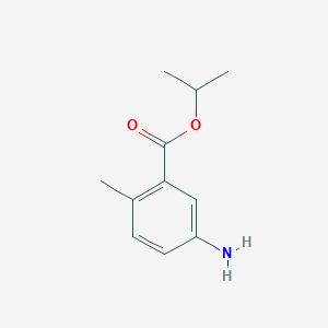 molecular formula C11H15NO2 B141110 Isopropyl 5-amino-2-methylbenzoate CAS No. 135721-86-7