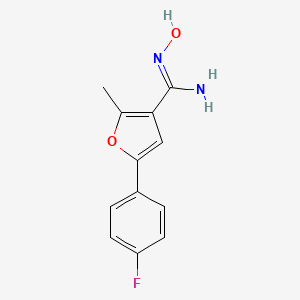 5-(4-Fluoro-phenyl)-N-hydroxy-2-methyl-furan-3-carboxamidine