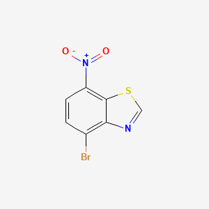 molecular formula C7H3BrN2O2S B1411105 4-Bromo-7-nitrobenzo[d]thiazole CAS No. 1934574-76-1
