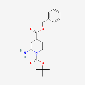 molecular formula C18H26N2O4 B14111121 tert-butyl 4-(benzyloxycarbonyl)piperidine-1-carboxylate;1-Boc-4-(Cbz-amino)piperidine 
