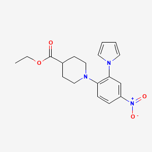 Ethyl 1-[4-nitro-2-(1H-pyrrol-1-yl)-phenyl]piperidine-4-carboxylate