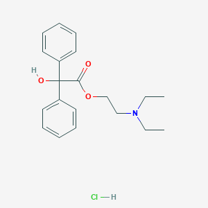 molecular formula C₂₀H₂₆ClNO₃ B141112 Benactyzine hydrochloride CAS No. 57-37-4