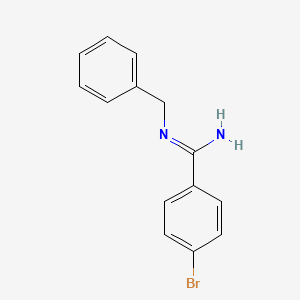 molecular formula C14H13BrN2 B14111232 N-benzyl-4-bromobenzenecarboximidamide 