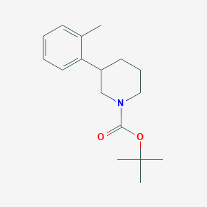 molecular formula C17H25NO2 B14111287 tert-Butyl 3-(o-tolyl)piperidine-1-carboxylate 