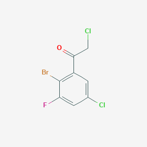 2'-Bromo-5'-chloro-3'-fluorophenacyl chloride