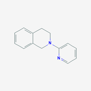 molecular formula C14H14N2 B14111328 2-(Pyridin-2-yl)-1,2,3,4-tetrahydroisoquinoline 