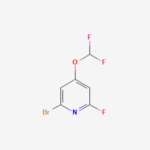2-Bromo-4-difluoromethoxy-6-fluoropyridine