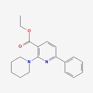 Ethyl 6-phenyl-2-piperidin-1-ylnicotinate