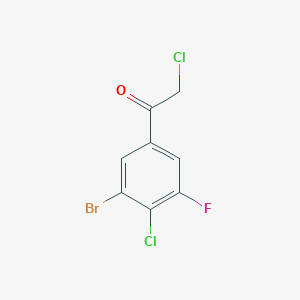 3'-Bromo-4'-chloro-5'-fluorophenacyl chloride