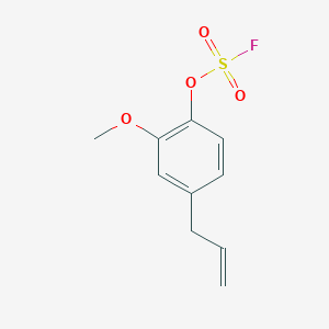 molecular formula C10H11FO4S B14111514 Fluorosulfuric acid, 2-methoxy-4-(2-propen-1-yl)phenyl ester 