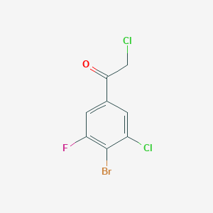 4'-Bromo-3'-chloro-5'-fluorophenacyl chloride