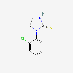 molecular formula C9H9ClN2S B14111610 1-(2-Chlorophenyl)-2-imidazolidinethione 