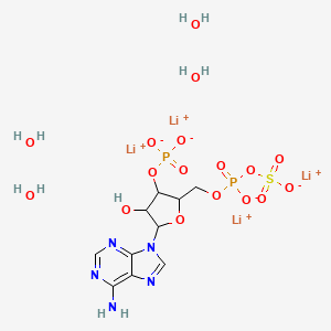 molecular formula C10H19Li4N5O17P2S B14111623 Adenosine 3'-phosphate 5'-phosphosulfate lithium 