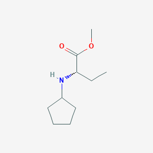 molecular formula C10H19NO2 B14111679 methyl (2S)-2-(cyclopentylamino)butanoate 