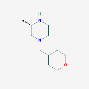 (3S)-3-methyl-1-[(oxan-4-yl)methyl]piperazine