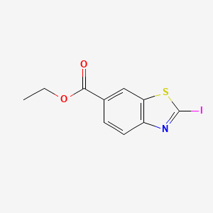 molecular formula C10H8INO2S B14111717 Ethyl 2-iodo-1,3-benzothiazole-6-carboxylate 