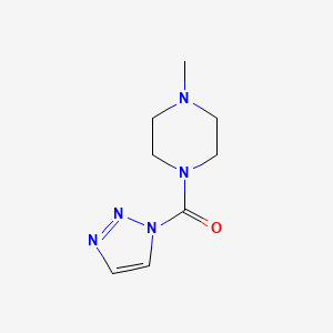 molecular formula C8H13N5O B14111756 Methanone, (4-Methyl-1-piperazinyl)-1H-1,2,3-triazol-1-yl- 