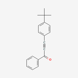 molecular formula C19H18O B14111771 1-Phenyl-3-(4-tert-butylphenyl)prop-2-yn-1-one 