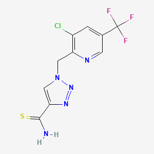 1-((3-chloro-5-(trifluoromethyl)pyridin-2-yl)methyl)-1H-1,2,3-triazole-4-carbothioamide
