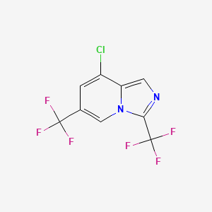 8-Chloro-3,6-bis(trifluoromethyl)imidazo[1,5-a]pyridine