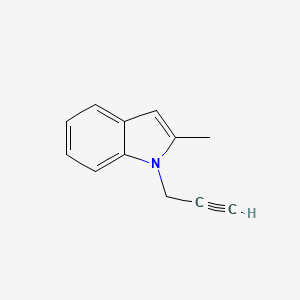 molecular formula C12H11N B14111817 2-methyl-N-(2-propynyl)indole 