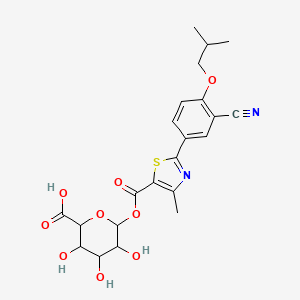 molecular formula C22H24N2O9S B14111823 Febuxostat-acyl-B-D-glucuronide 