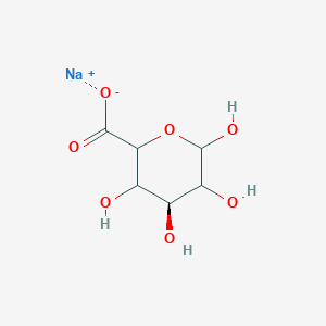 molecular formula C6H9NaO7 B14111829 sodium;(4S)-3,4,5,6-tetrahydroxyoxane-2-carboxylate 