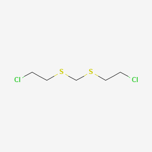 molecular formula C5H10Cl2S2 B14111843 Bis(2-chloroethylthio)methane CAS No. 63869-13-6