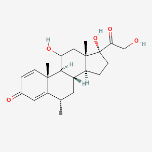 molecular formula C22H30O5 B14111863 6alpha-Methyl prednisolone 
