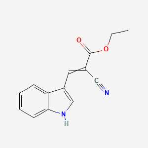 molecular formula C14H12N2O2 B14111910 Ethyl (2E)-2-cyano-3-(1H-indol-3-YL)prop-2-enoate CAS No. 62309-96-0