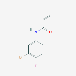 molecular formula C9H7BrFNO B1411196 N-(3-bromo-4-fluorophenyl)acrylamide CAS No. 1567043-72-4