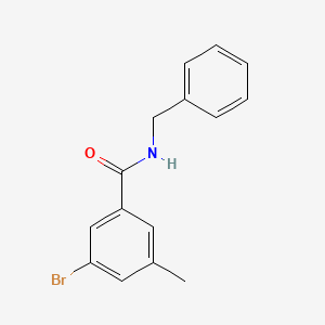 molecular formula C15H14BrNO B1411197 N-benzyl-3-bromo-5-methylbenzamide CAS No. 1872715-71-3