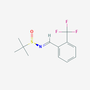 (R)-2-Methyl-N-(2-(trifluoromethyl)-benzylidene)propane-2-sulfinamide