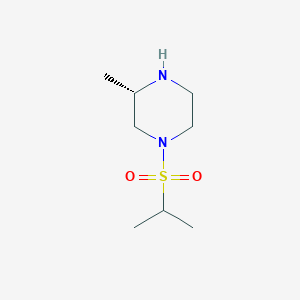 molecular formula C8H18N2O2S B1411199 (3S)-3-methyl-1-(propane-2-sulfonyl)piperazine CAS No. 1604338-28-4