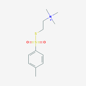 molecular formula C12H20NO2S2+ B014112 [2-(Trimethylammonium)ethyl] Toluenethiosulfonate Bromide CAS No. 386229-80-7