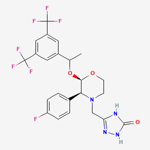 molecular formula C23H21F7N4O3 B14112053 C23H21F7N4O3 