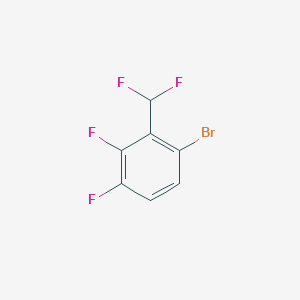 molecular formula C7H3BrF4 B1411209 6-Bromo-2,3-difluorobenzodifluoride CAS No. 1804909-75-8