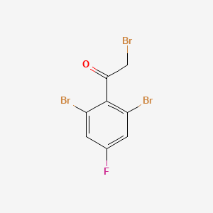 molecular formula C8H4Br3FO B1411210 2',6'-Dibromo-4'-fluorophenacyl bromide CAS No. 1806307-29-8